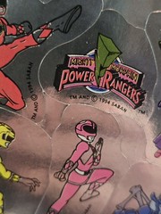 NOS 1994 Power Rangers Kids Hallmark Vintage Stickers 2 Sheets Silver