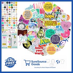 Inspirational Christian Stickers 220pcs Assorted Styles for Adults Teens Kids
