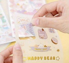 4PCS Random Cute Cartoon Stickers for Kids Fun Craft Stickers for Cup,Decor, DIY