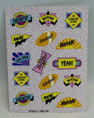 Vtg Encouragement Stickers 3M 1989 HT-854 Fantastic Great Job Wow
