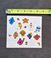 Mr. Men & Little Miss Stickers Sheet Not Complete