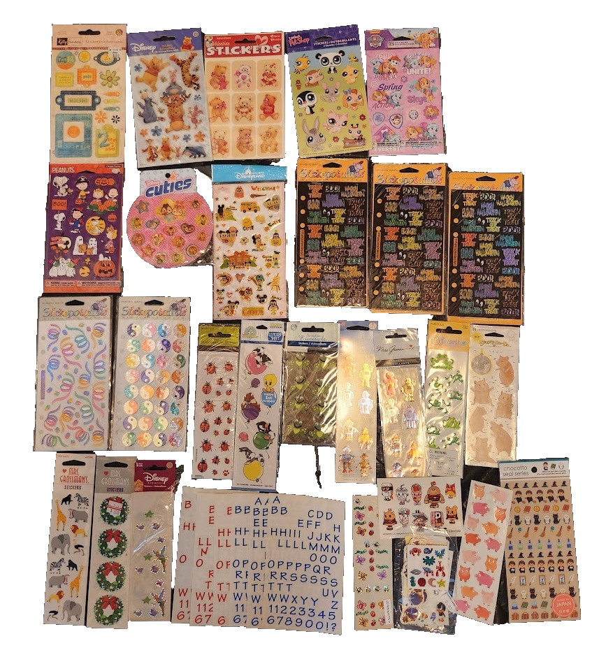 Lot of vintage & modern stickers stickopatamus Grossman Disney Sandylion