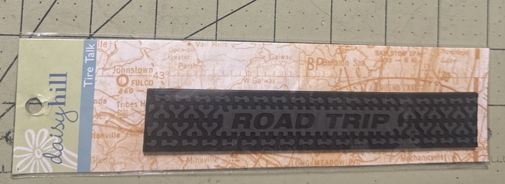 Daisy Hill Road Trip Tire Tread Sticker DIY Crafts Scrapbooking Embellishment