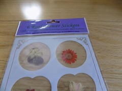 Vintage Real Pressed Flower Sticker secure stationery & envelopes stickers
