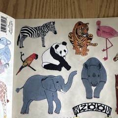 Sticker Roll~ Scrapbook Mania Sticker Sheets Zoo 10.5″ x 8.5″ Over 45 Sheets