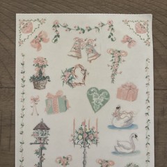 Tie Me To The Moon ~ Be Still My Heart Wedding Sticker Set