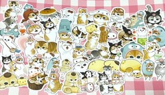 Mofusand, #2, 40 pcs, stickers, SANRIO collaboration, Japanese Character, Cats