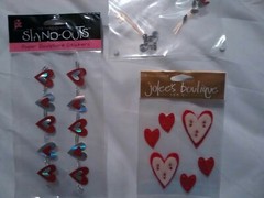 1 Stand-outs Paper Sculpture 3D Stickers Hearts Scrapbook Craft Collage 4 pkg R3