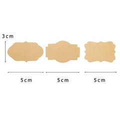 300 Pcs Gift Tags Stickers Name Labels Stickers, Self-Adhesive Handmade Brown