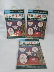 Plaid Rub On Transfers «Country Critters» Lot of 3 No. 57047 Cow Sayings