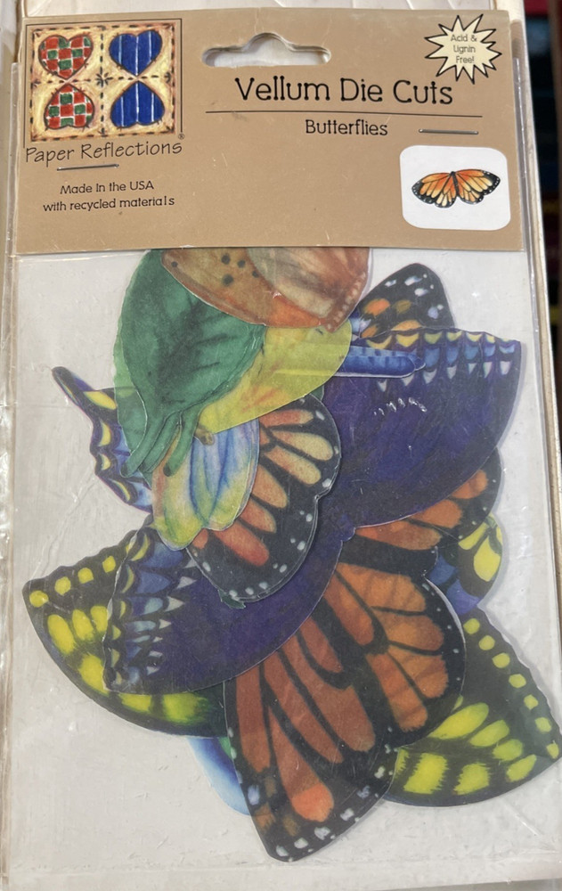 PAPER REFLECTIONS VELLUM DIE CUTS 15 Butterflies