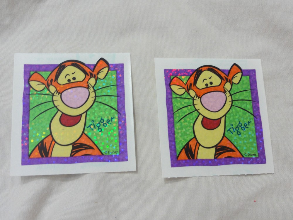 Sandylion Stickers ~ Winnie The Pooh’s TIGGER ~ 2 Collectible Prizmatic Square