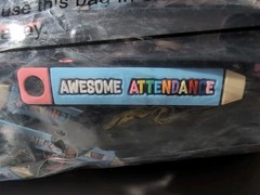 Awesome Attendance Sticks Set w/ Chains Classroom Student Rewards Incentives