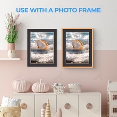 11×14 Picture Mats Pack of 25 Black Acid Free Bevel Cut for 9×12 Photo