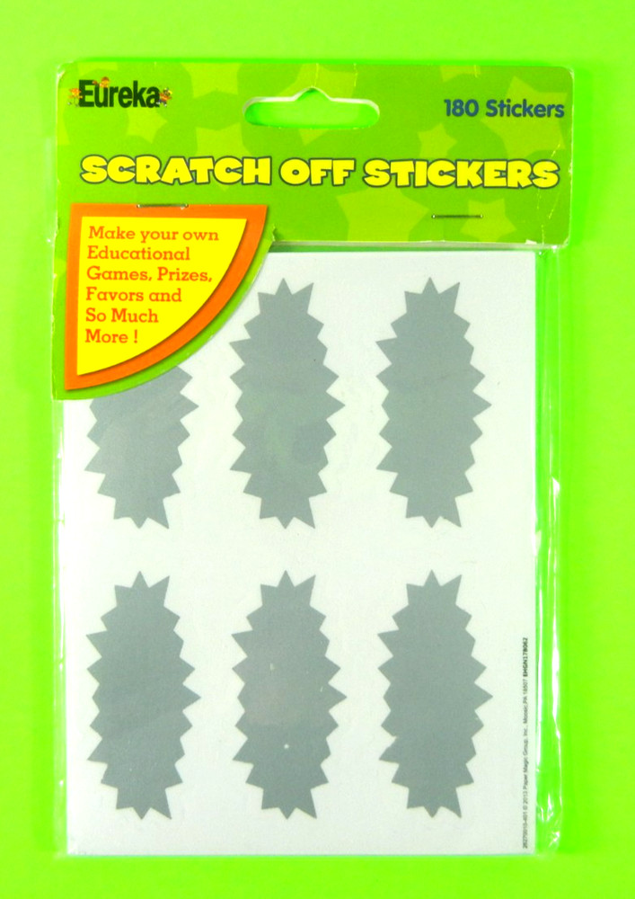 Scratch Offs Stickers Eureka Sticker Pack