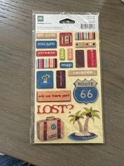 Brand New Making Memories Vacation Summer Fun 44 Stickers Scrapbook Card Making