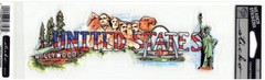 NIP Stickopotamus Sticko UNITED STATES Country Scrapbook Header Stickers