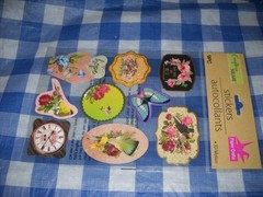 Crafters Square/ASSORTED-Puffy tile,boder,gems (2)18 pc + 21pc + 9pc 3d Motion