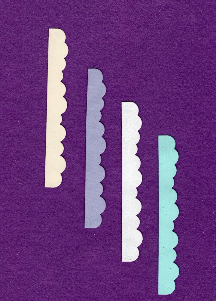 BORDER WONKY SCALLOP edging trim die cuts scrapbook cards