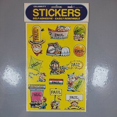 Paul – True Vintage NOS Celebrity Stickers Self-Adhesive/Removable by Mark I