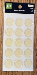 Making Memories Clear Med Page Pebbles 3D Cards Scrapbook Stickers