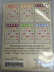 Set of 2 Jenni Bowlin Bingo Card Packs (6 in ea.) «Patriotic» & » Birthday» RARE