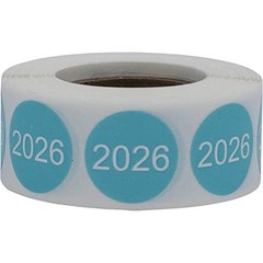 2026 Year Stickers – Teal Round Labels 0.75″ – 500 Pack for Office, Home & Organ