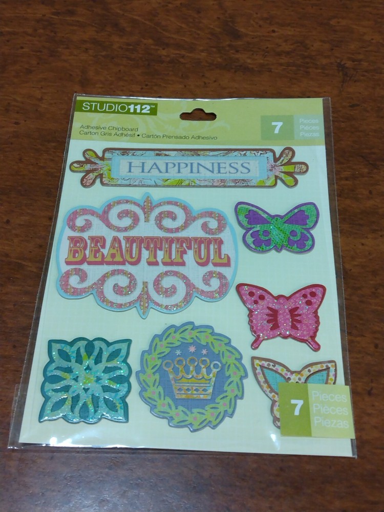 Studio 112 Chipboard FLOURISH Sticker Scrapbooking Embellishment Card Making