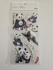 Recollections PANDA BEARS Scrapbooking Stickers