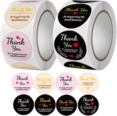 Thank You Stickers,Thank You Stickers Small Business,For Multiple Occasions(1000