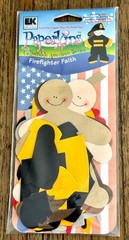Scrapbook Paper Dolls * FIREFIGHTER FAITH, WATER FUN WADE, ON-THE-GO GREG +
