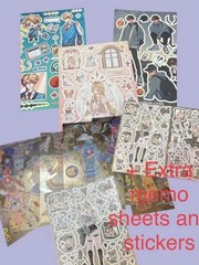 Anime & Manga Kawaii Mixed Lot Scrapbooking Stickers & Memo Sheets, Multicolor
