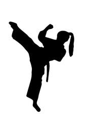 KID, CHILDREN, YOUNG ADULT, MARTIAL ARTS «KARATE KIDS!» SILHOUETTE DIE CUT/ CUTS