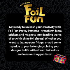 Foil Fun – Pretty Patterns, 18 DIY Magnets Mess-Free Art, Colorful Creative Part