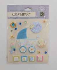 Little Prince Baby Boy Scrapbooking Stickers by K&Company