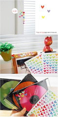 18 Sheets 1512 Pcs Colorful Heart Shape Self Adhesive Stickers, for Scrapbooking