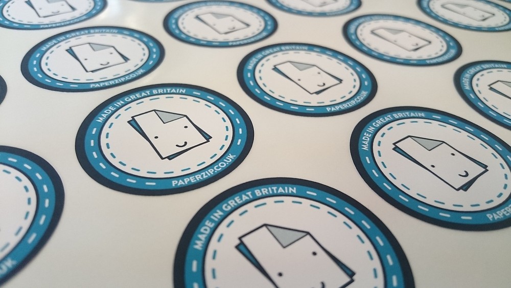 140 FULL COLOUR (25mm Round) Anti-Tear (PP) Sticky Labels Sticker CUSTOM PRINTED