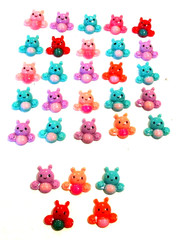 Lot of 30 Multicolor Bumble Bee Flatbacks For Crafting – NEW (#31)