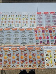 HUGE! Lot of 105 Packs of Hallmark Stickers Sealed Holidays Halloween Puffy LOOK