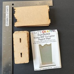 That’s Crafty Dinky Jagged Edge Chipboard MDF Collage Mixed Media Set of 5