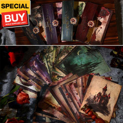 80 Sheets Gothic Scrapbook Paper for Scrapbook Kit, Vintage Ephemera for Junk Jo