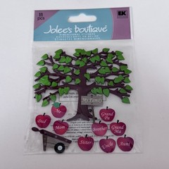 Jolees Dimensional Stickers Family Tree Scrapbook Embellishments Genealogy RARE