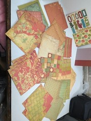 Lot Christmas Scrapbooking Supply Craft Cardstock Letters Backing Tag Red Green