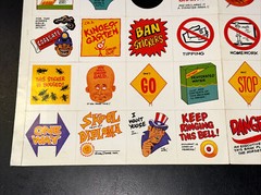 Scholastic Book Clubs 40 Sticker Sheet Set Coalgate Satire 1984 Vintage