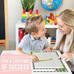 8 Charts Classroom Attendance, 11×17, Student Behavior, Homework Tracker Log