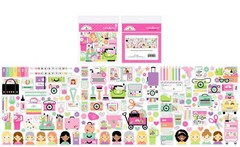 Doodlebug Odds Ends Die Cuts Color Me Crafty Tools Cameras Girls Friends Retreat