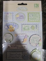 Lot Of 4 K & Co Sweet Pea Baby Boy Scrapbooking Stickers Baseball, My First