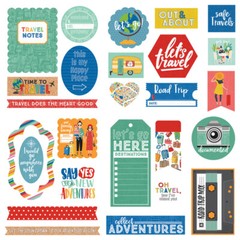 Crafts Die Cuts Time to Travel Vintage Camera Camper Road Trip Tape Mix Lets Go!