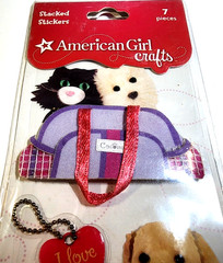 American Girl Crafts Pet Stacked 3D Dimensional Stickers 2009 Scrapbooking Dog