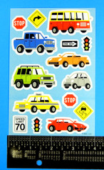 Vintage American Greetings Transportaion Vehicles Kids Sticker Sheet AGC